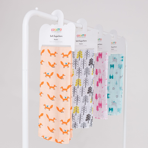 Cosatto x Ziggle Muslin pelene Mister Fox